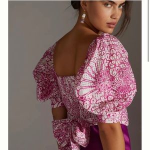 NWOT Maeve Wrap Tie Crop Top XS